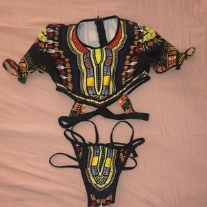 2 Piece swimsuit African Print